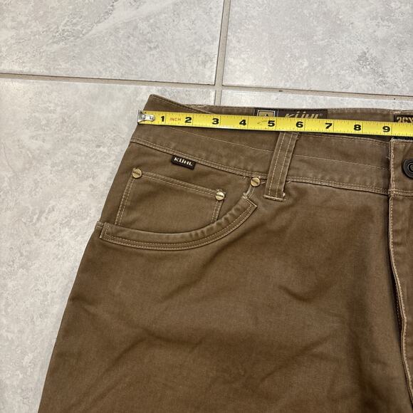 Kuhl Rydr Pants Mens Sz 36/30 Vintage Patina Dye Brown Ryder Crag Series - Picture 7 of 8